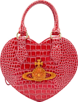 Vivienne Westwood Leather Embossed Heart Bag | EL CYCER