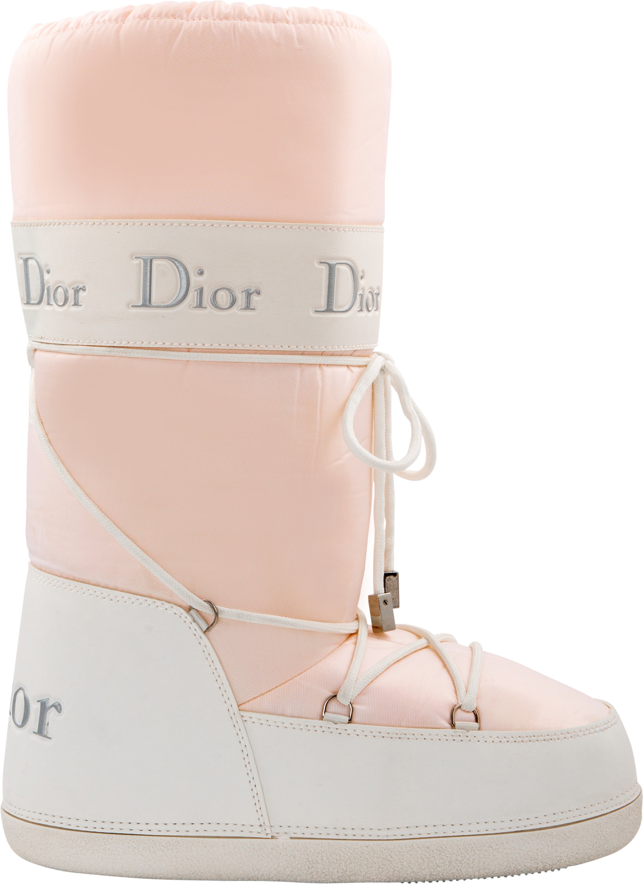 Christian Dior Pink Logo Moon Boots | EL CYCER