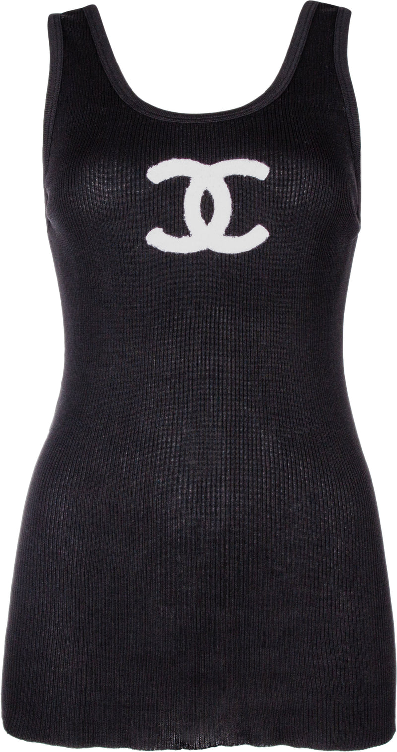 Chanel Super Rare Knit CC Tank Top  INTO