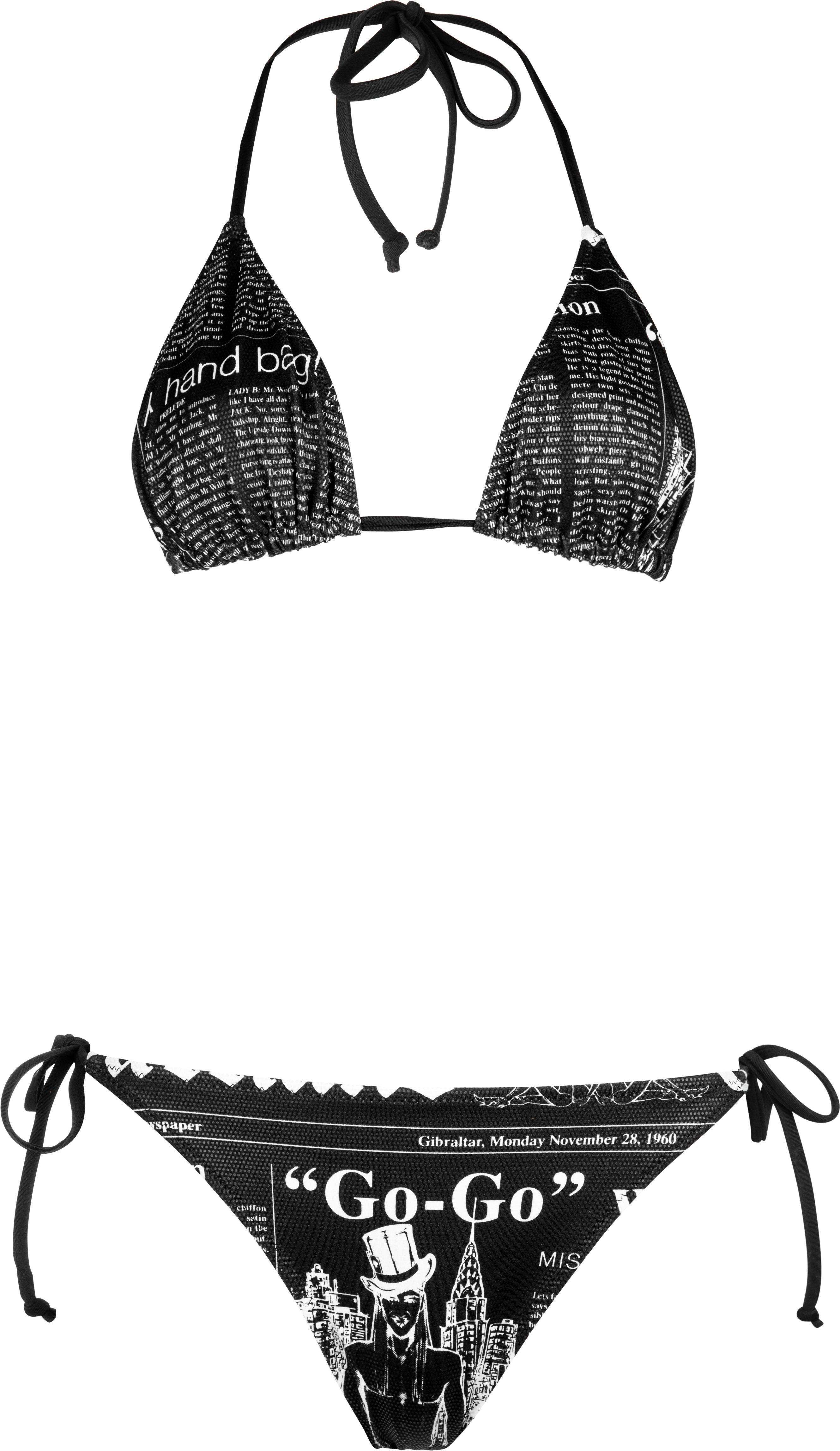 John Galliano Gazette Newspaper Bikini | EL CYCER