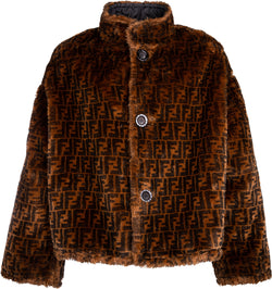 fendi print coat