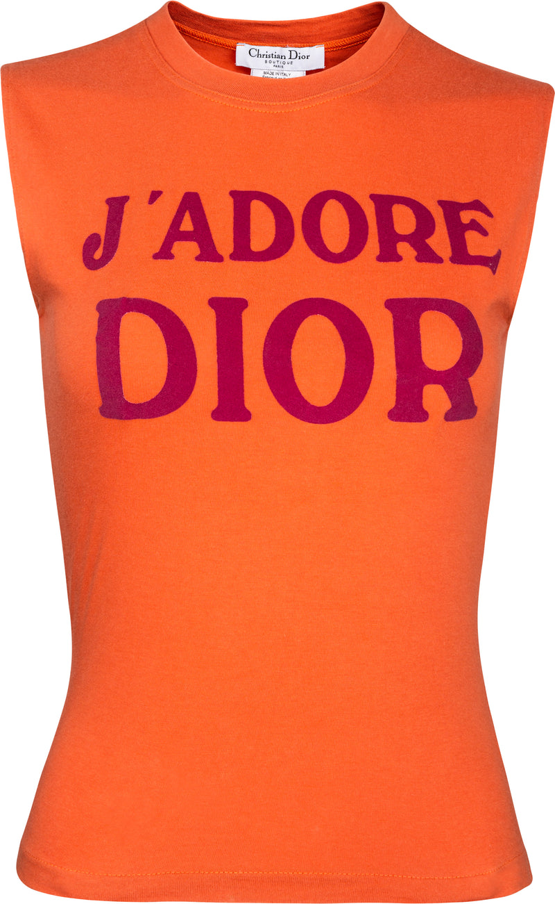 Christian Dior J'Adore Dior Fall 2001 Sleeveless Top | EL CYCER