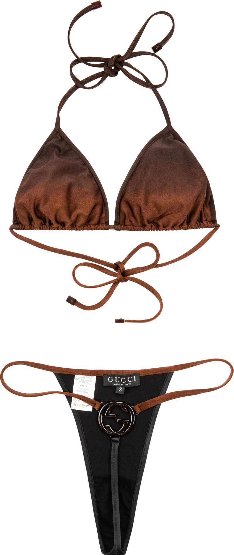 gucci logo bikini