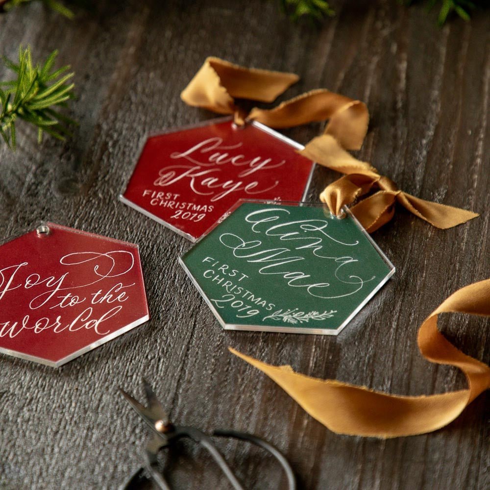 Hexagon Calligraphy Ornament