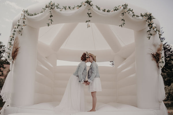 Bouncy castle wedding