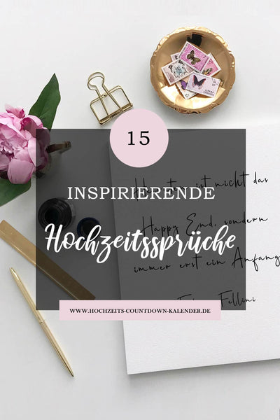 Speichere dir unsere inspirierenden Hochzeitssprüche für Save-the-Date-Karten, Einladungen oder eine Trauzeugenrede für später.