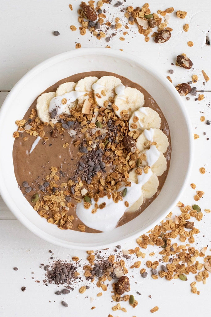Chocolate Protein Smoothie Bowl Recipe - The Healthy Chef
