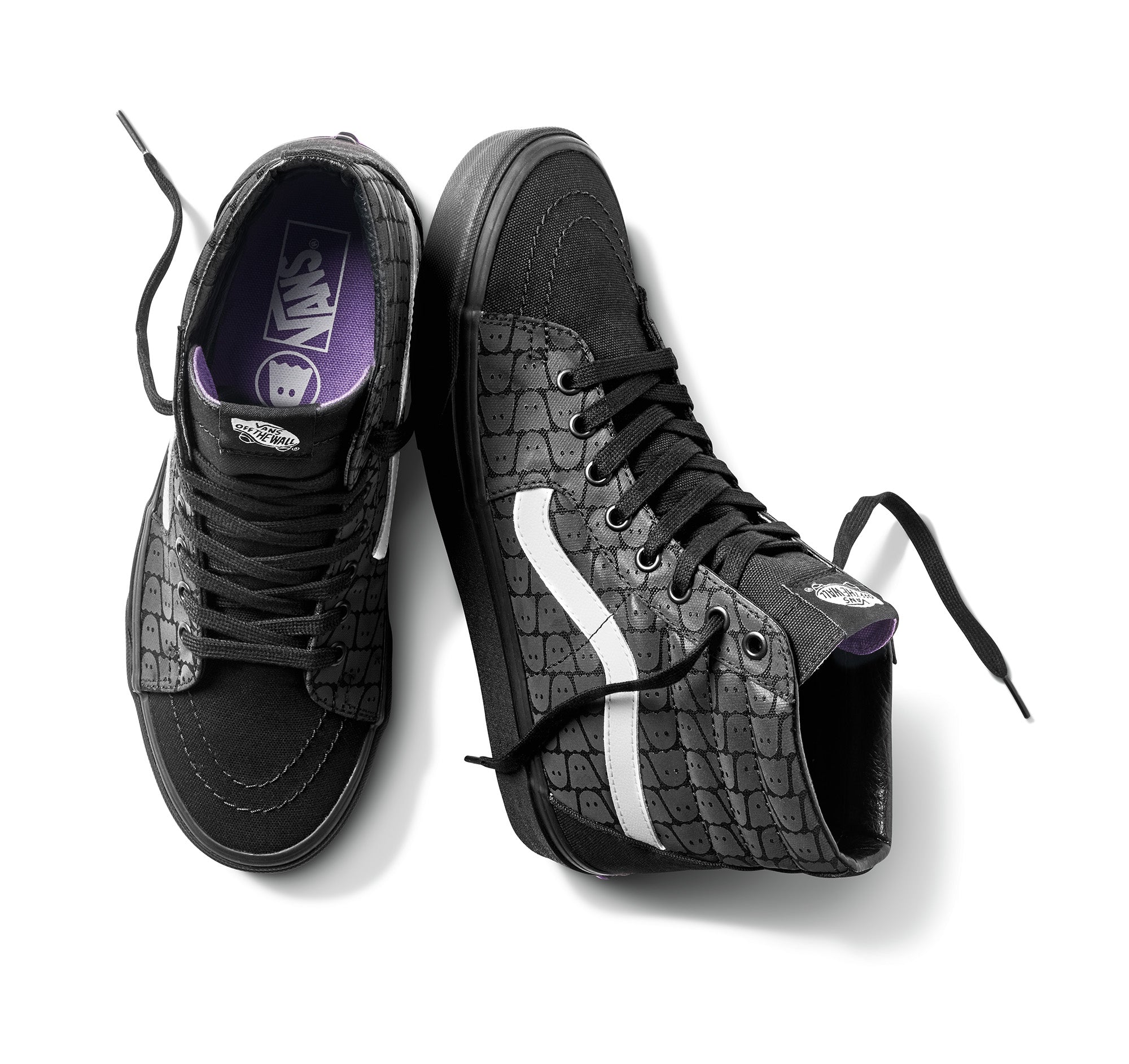 vans sk8 hi black purple