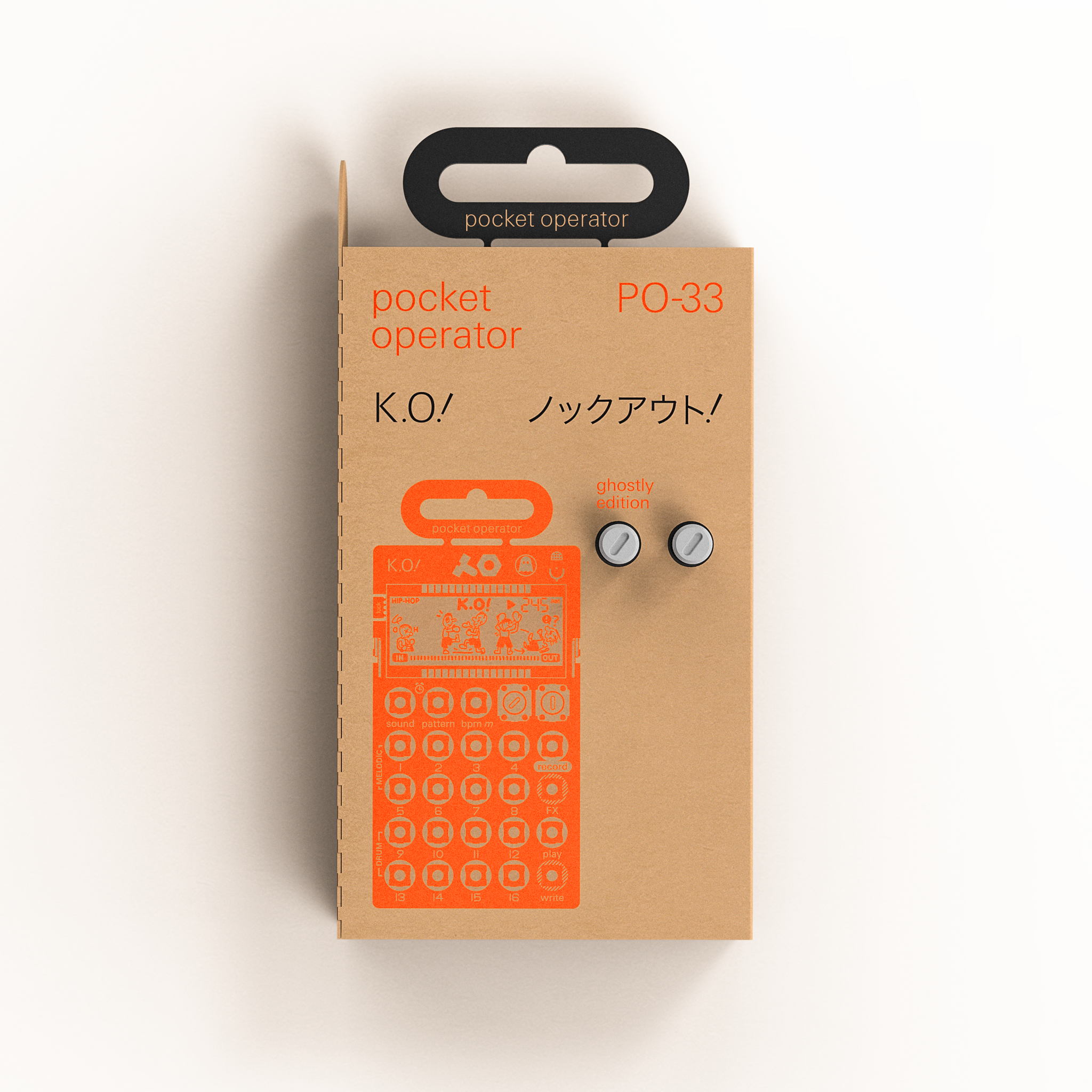 Ghostly International - Pocket Operator PO-33 K.O.!: Ghostly Edition  (Orange Reissue)