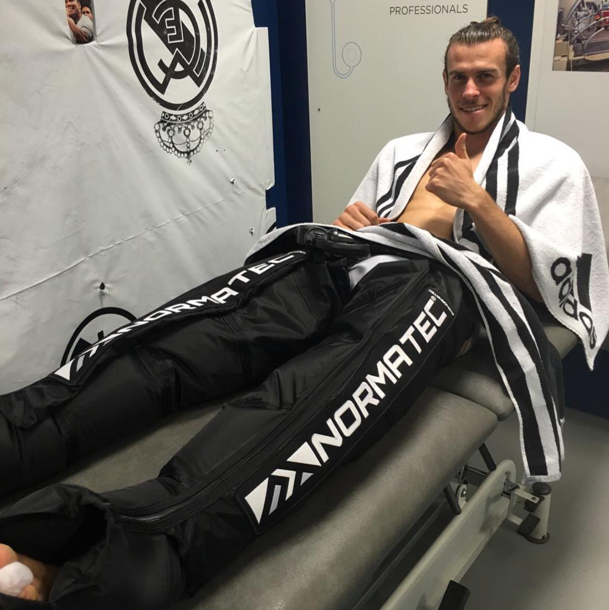 Gareth Bale using Normatec