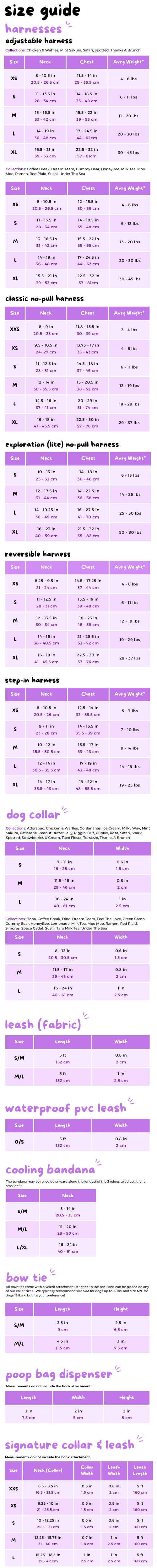 korriko sizing guide