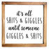 it's all shits giggles funny bathroom sign 12x12 inch