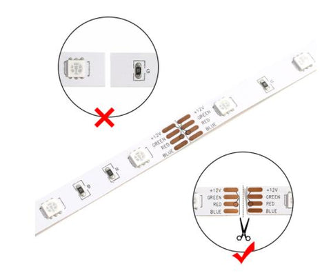 Cutting instruction of DayBetter LED Strip Lights