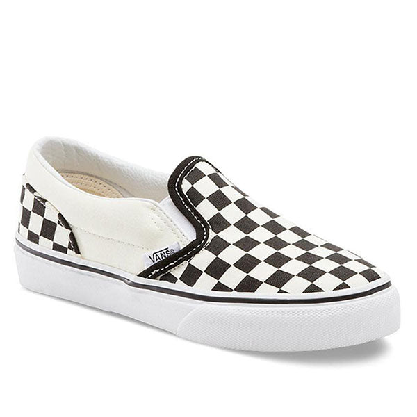 black and white checkered vans youth