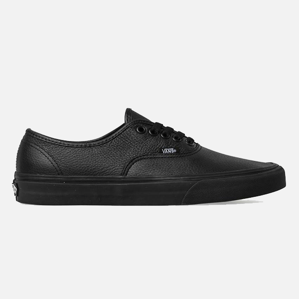 1) Vans Authentic - Black Leather Shoes 