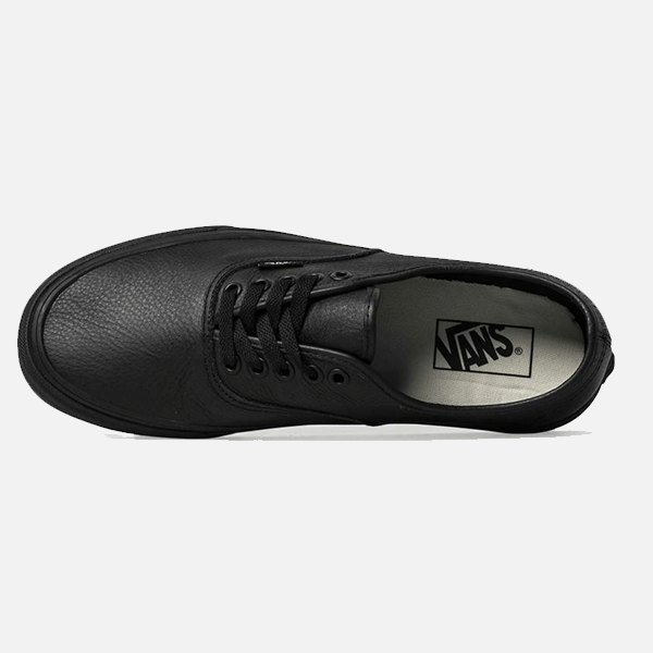 1) Vans Authentic - Black Leather Shoes 