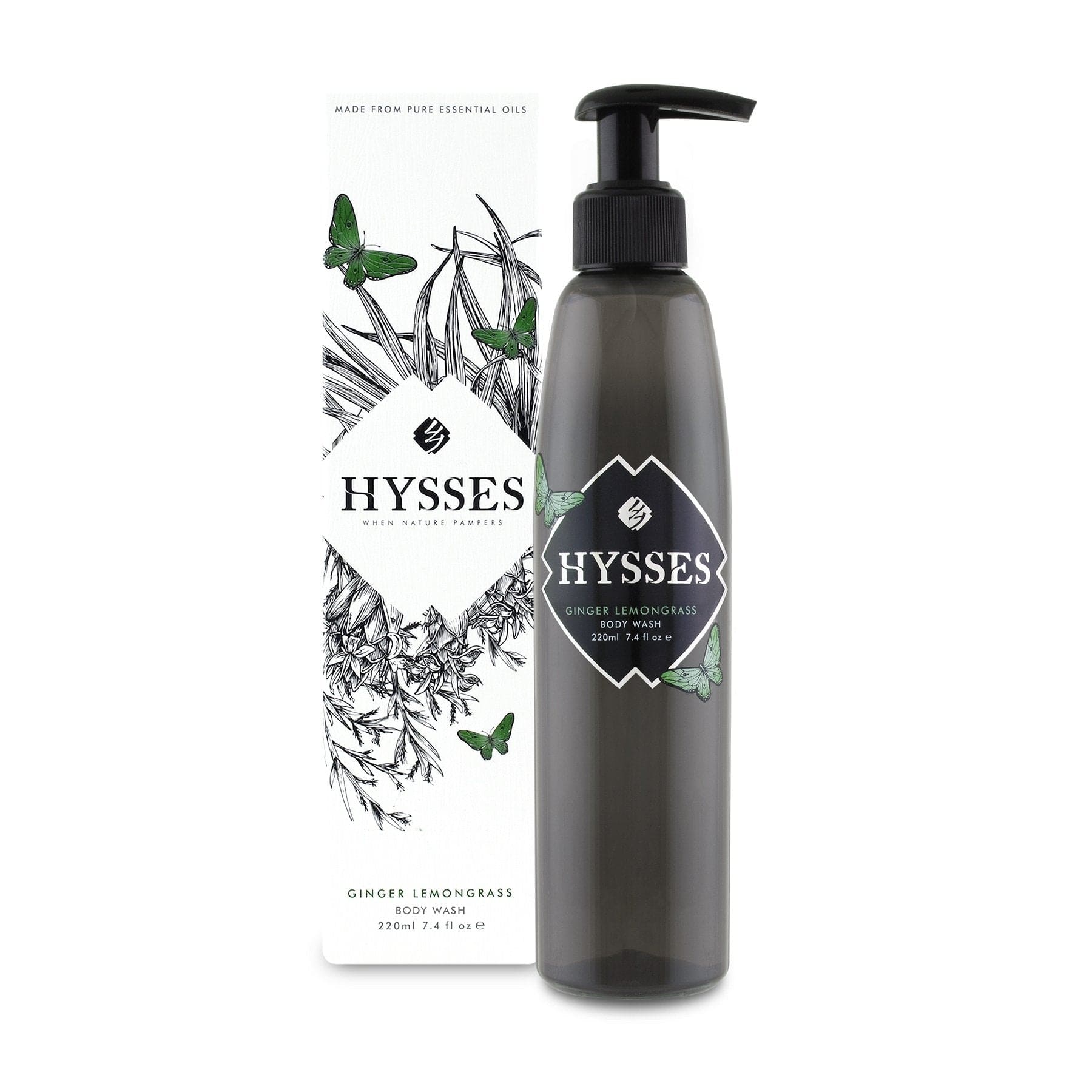 Hysses Body Care 220ml Body Wash Ginger Lemongrass