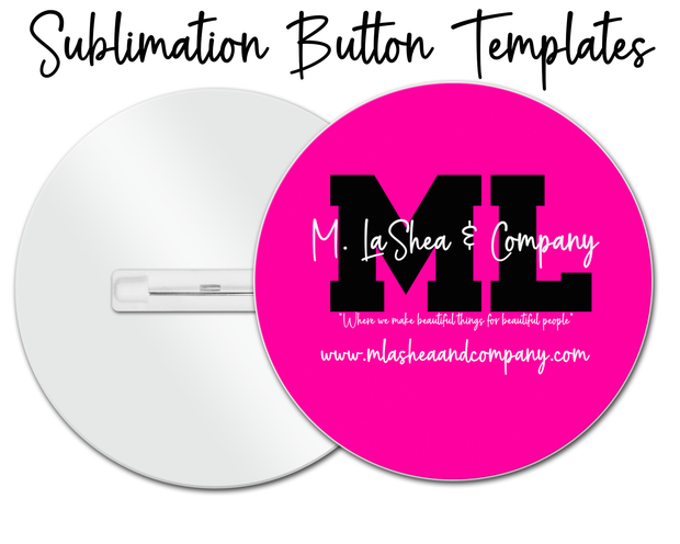 Sublimation Buttons — Blessed to Create Sublimation Blanks