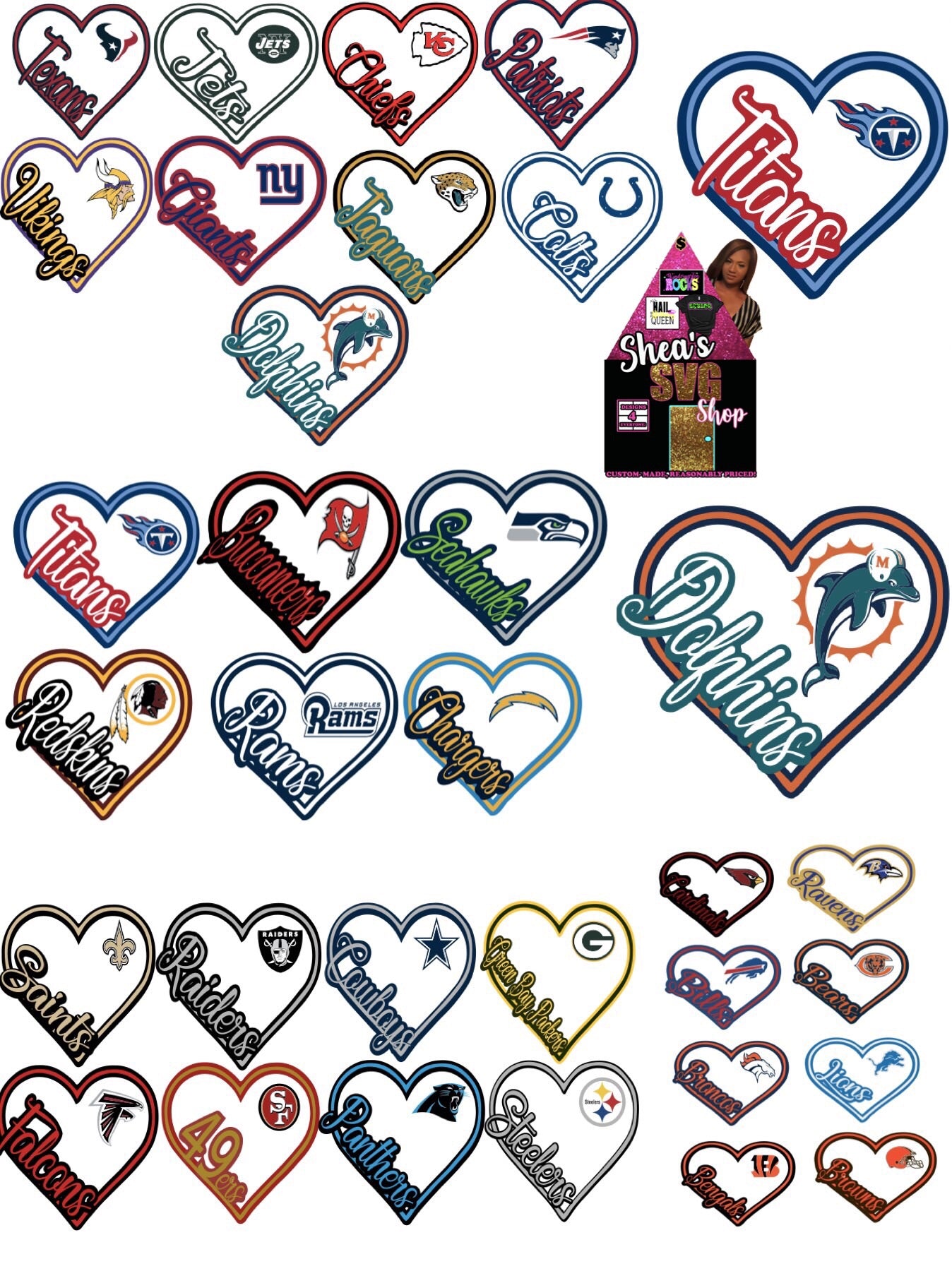 Download Nfl Hearts 4 Svg Bundle Mlasheaandcompany