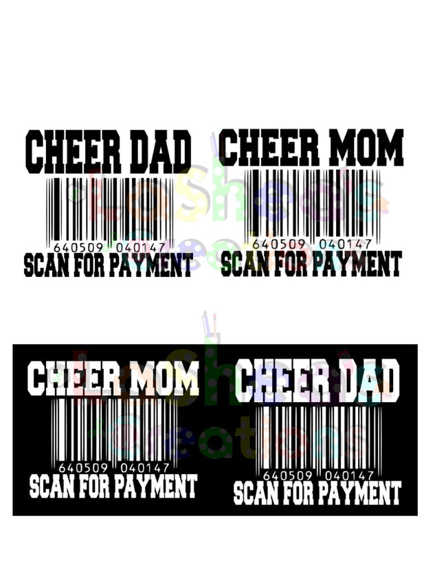 Download Cheer Dad Mom Scan For Payment Svg Mlasheaandcompany