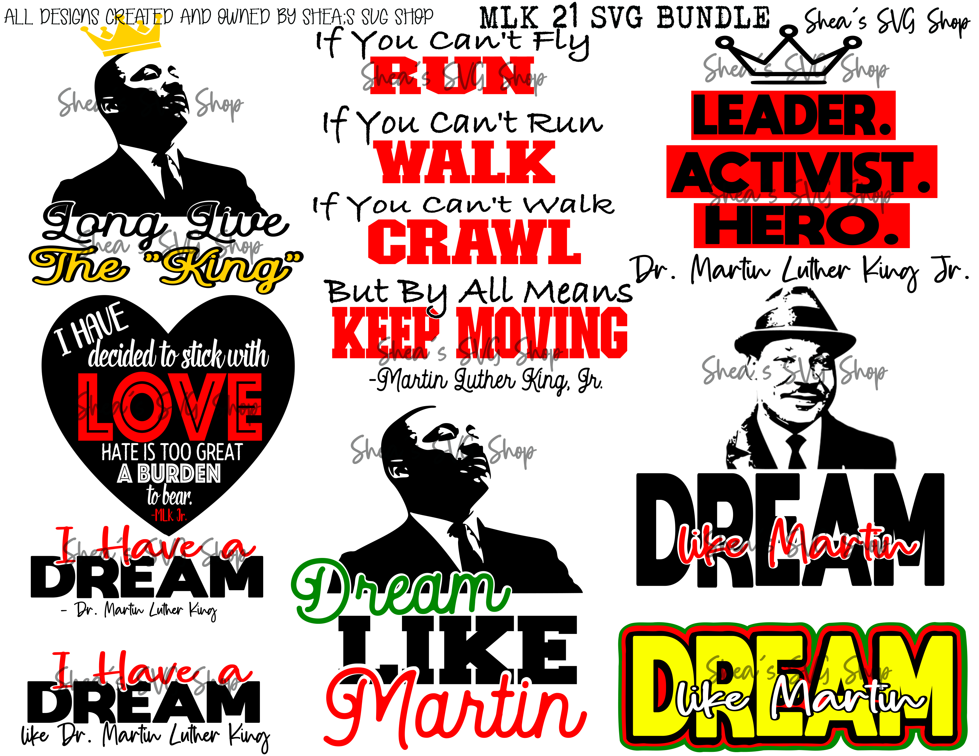 Download Dr Martin Luther King Jr Svg Bundle Mlasheaandcompany