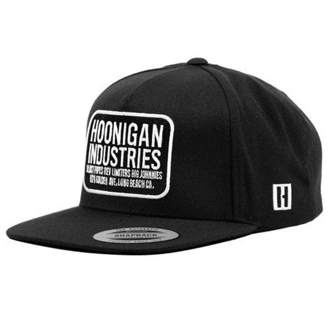 Hoonigan Shop Snapback Flat Brim Hat Cap - Black – Get FNKD