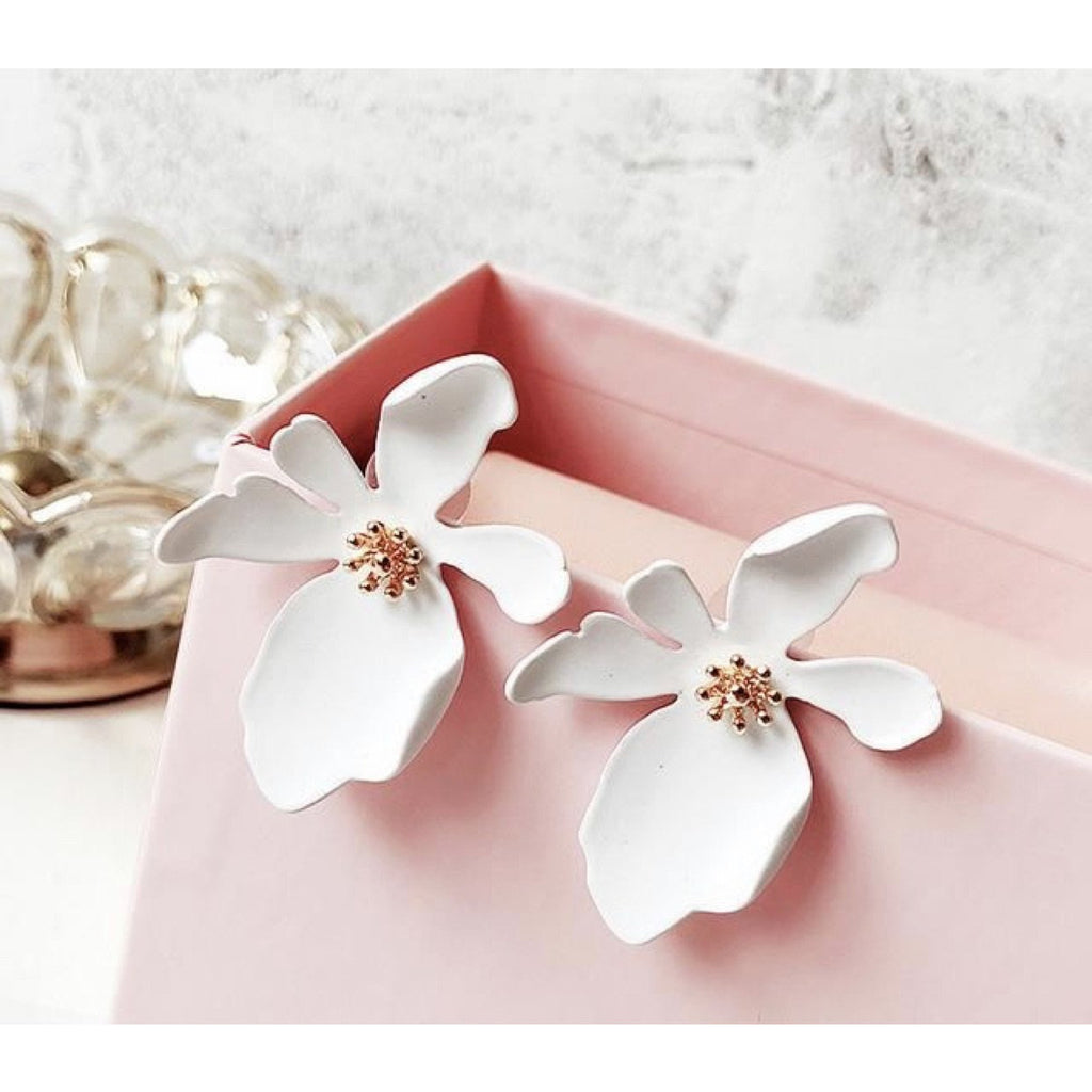 Alyssa Flower Earrings | Little Bird Designs