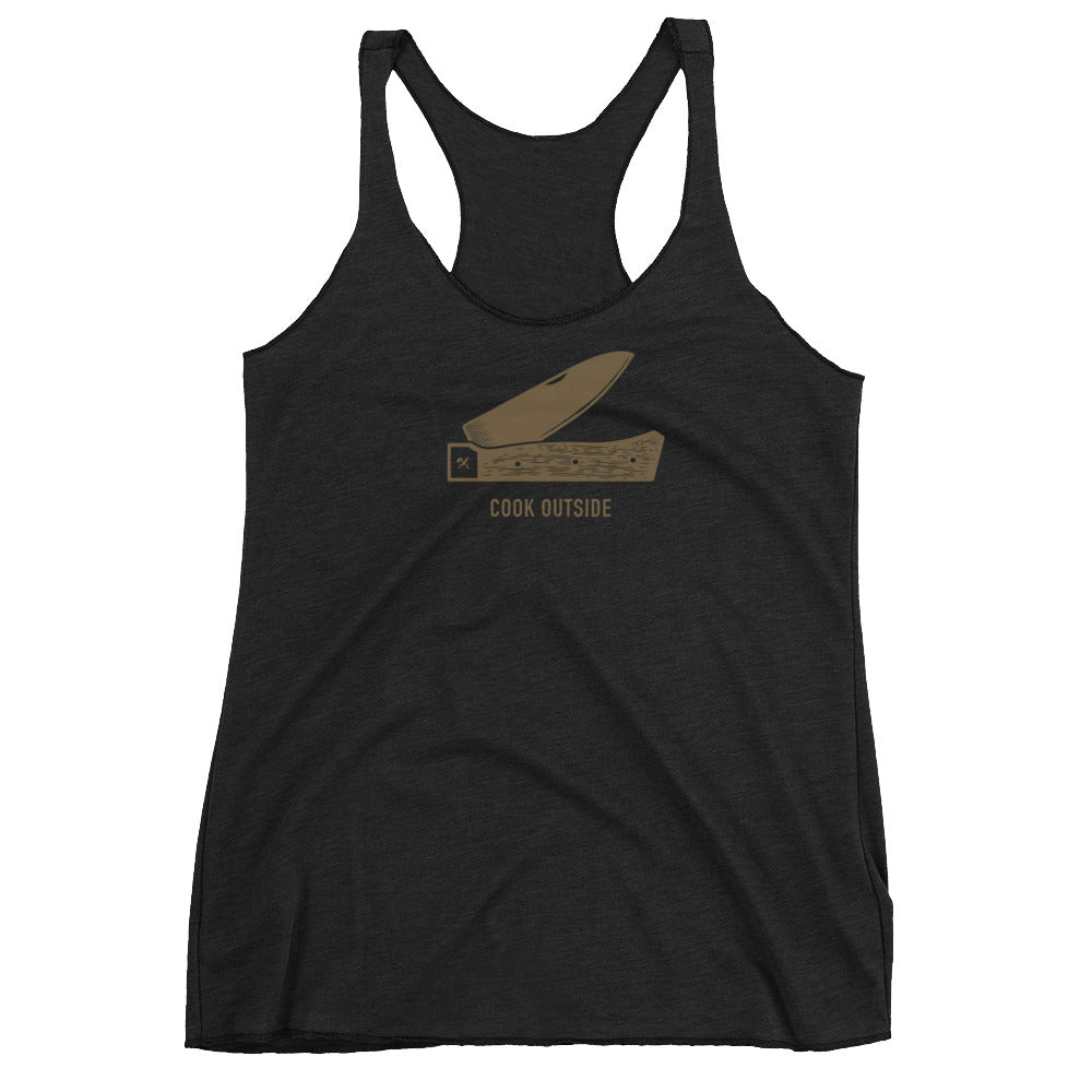 Adventure Chef Cook Outside Women's Racerback Tank