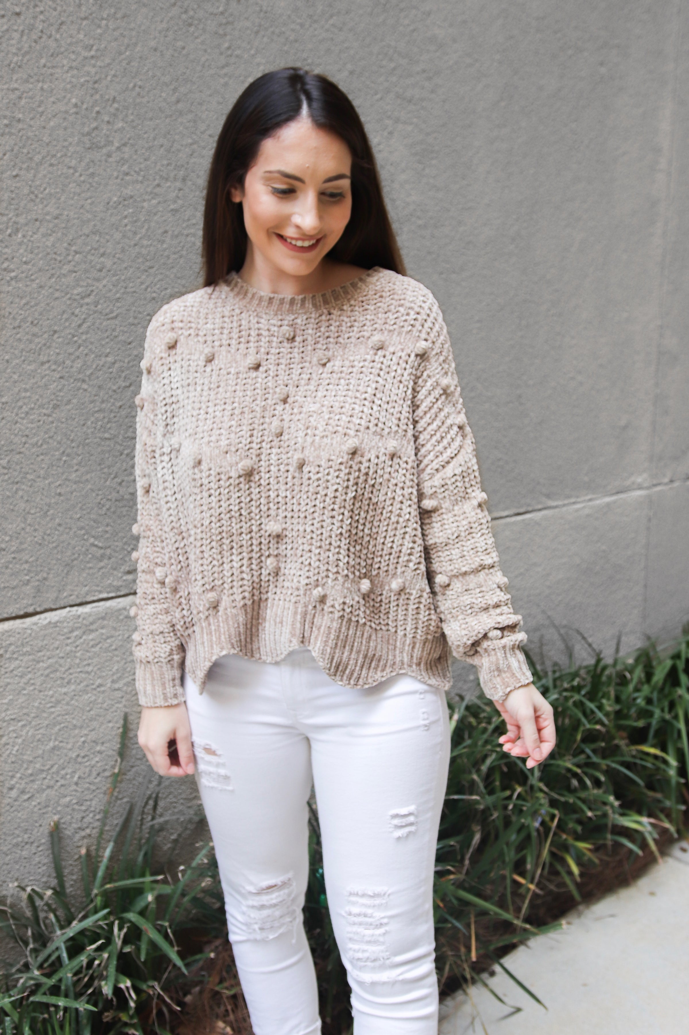 pom pom sweater