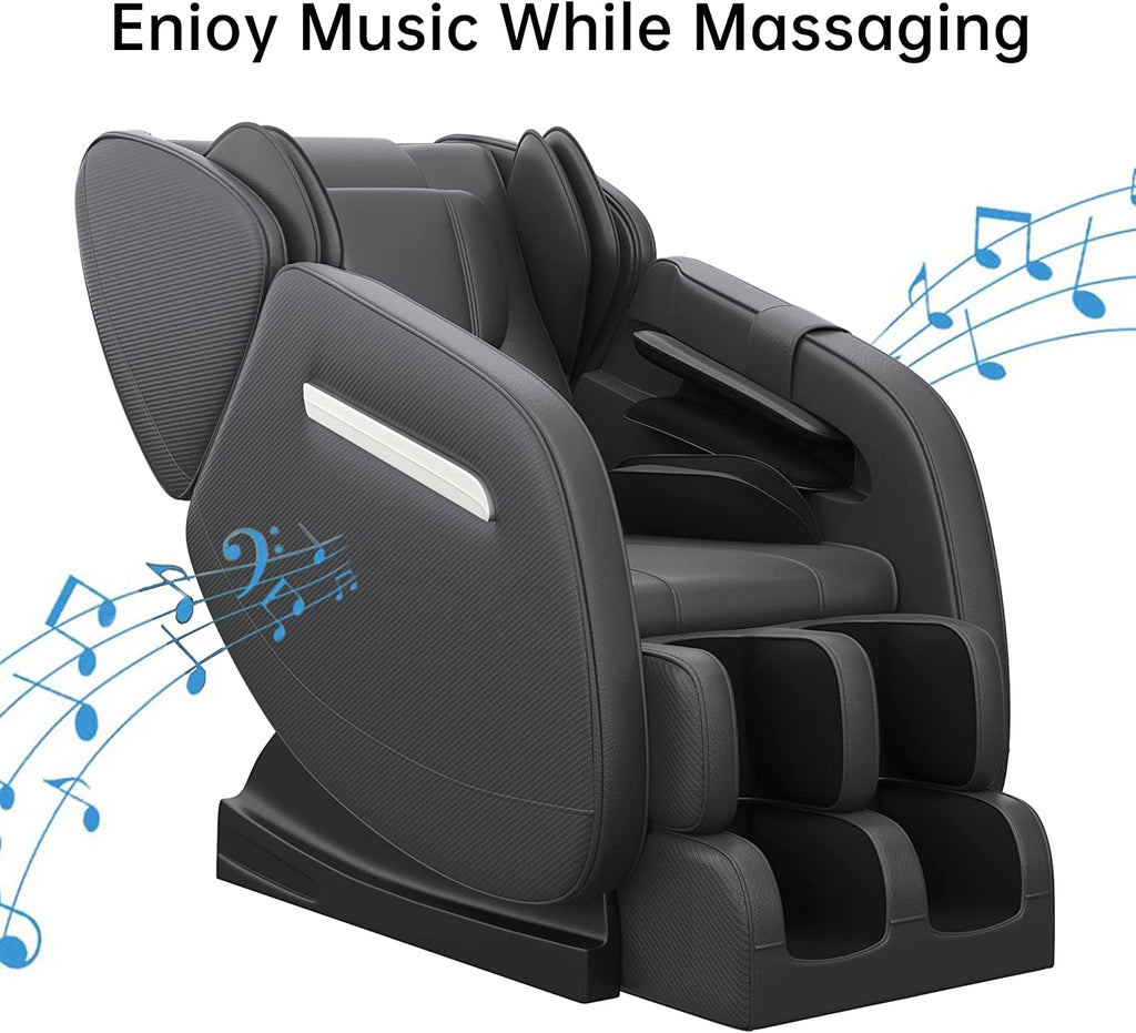Real Relax® Mm350 Affordablezero Gravity Massage Chair Recliner Full Body Air Pressure Bluetooth