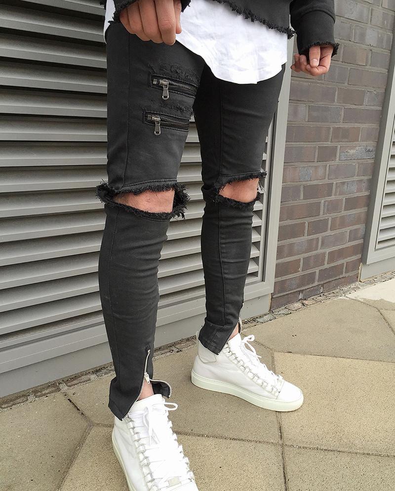 mens jeans with holes in knees