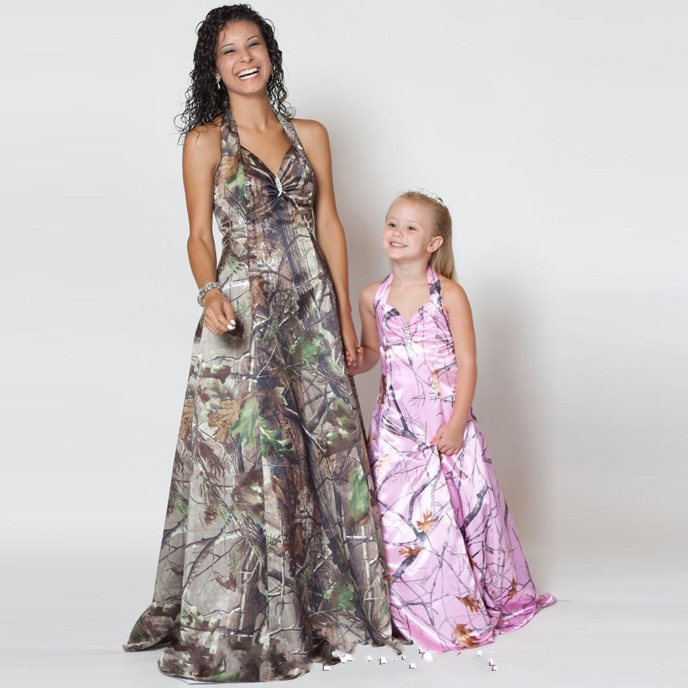 camo bridesmaid dresses cheap