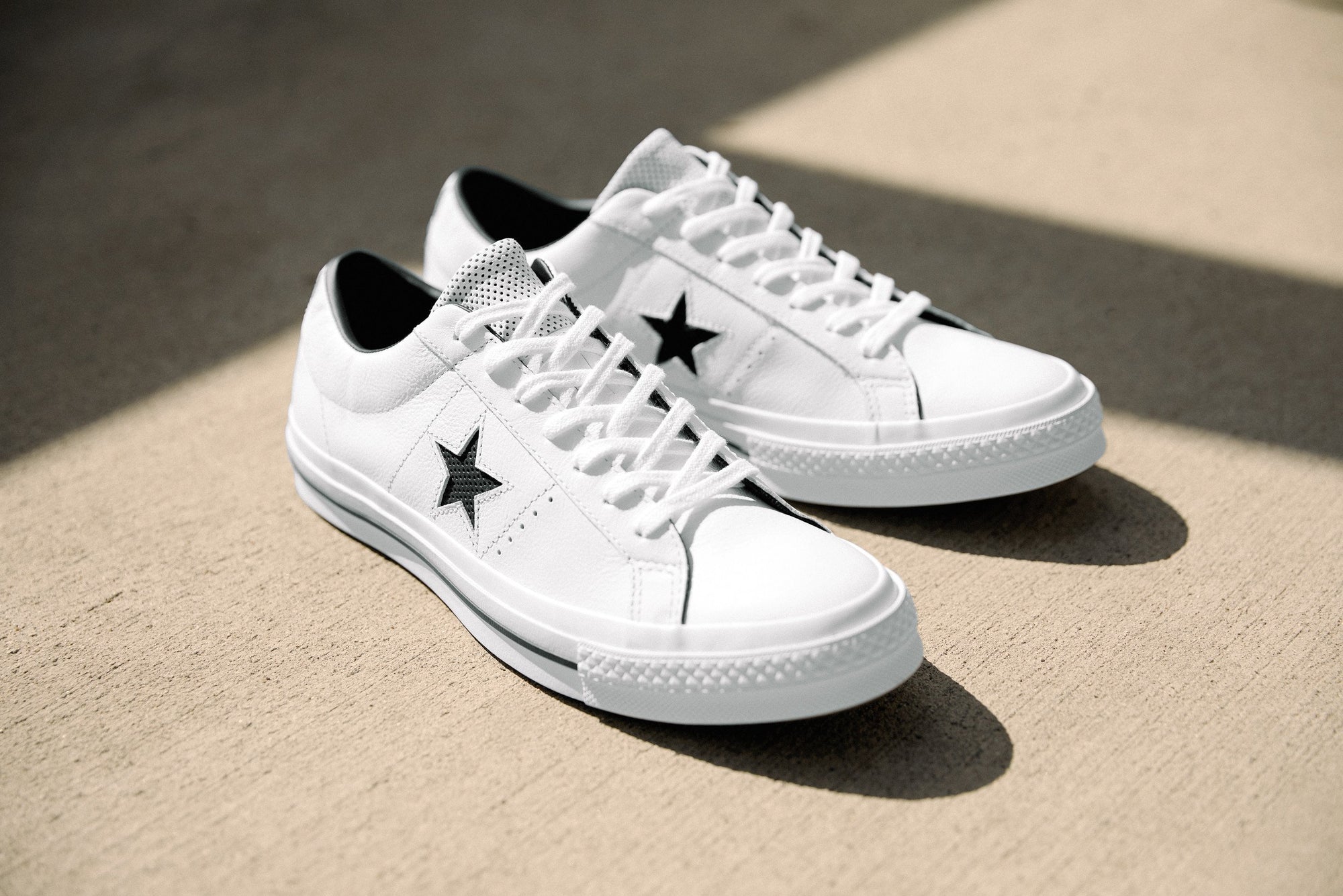 Star Perforated Leather Low 