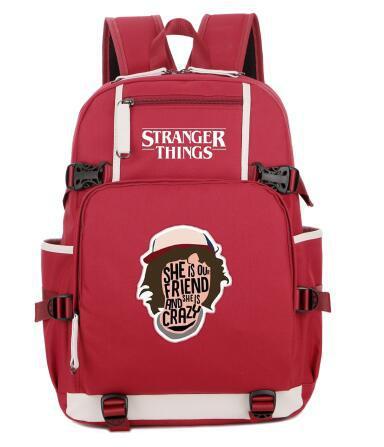 2018 New Stranger Things Backpack Teenage Girl Backpacks Student Schoo Jetcube - hot sale 24 style printing candy color roblox game backpack starry sky women men schoolbag girl boys travel shoulder bag