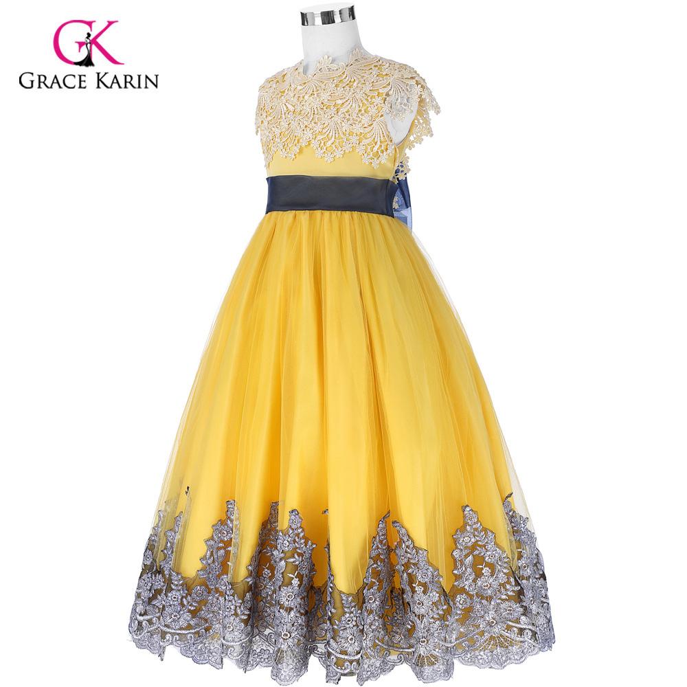 big girls yellow dress