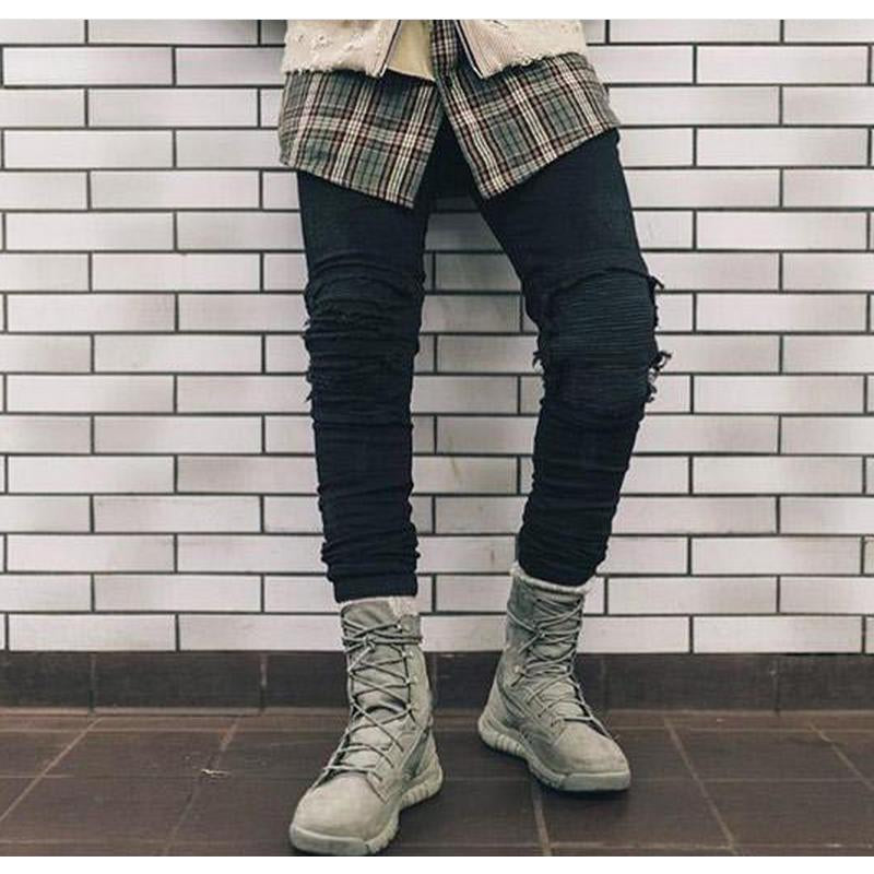 gray ripped jeans mens