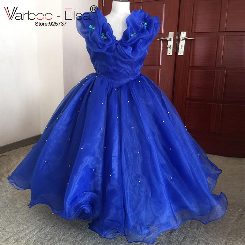 royal blue cinderella dress