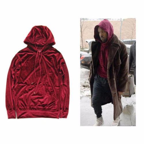 yeezy velour hoodie