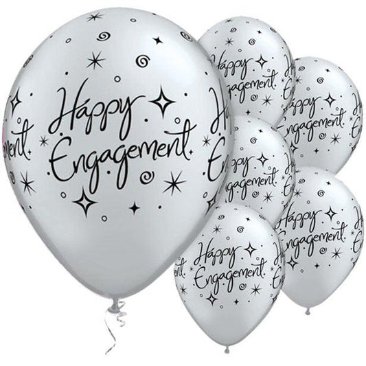 Engagement Elegant Latex Sparkles Balloons - 11" Anniversary & Engagement AJ's Fiestas Default Title  