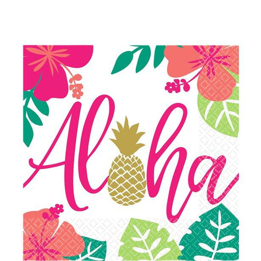 Aloha Summer Paper Napkins - 33cm Encanto AJS Fiestas   