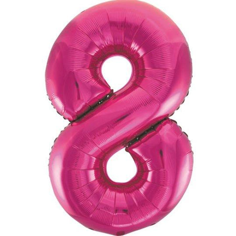 Pink Number Balloon 8