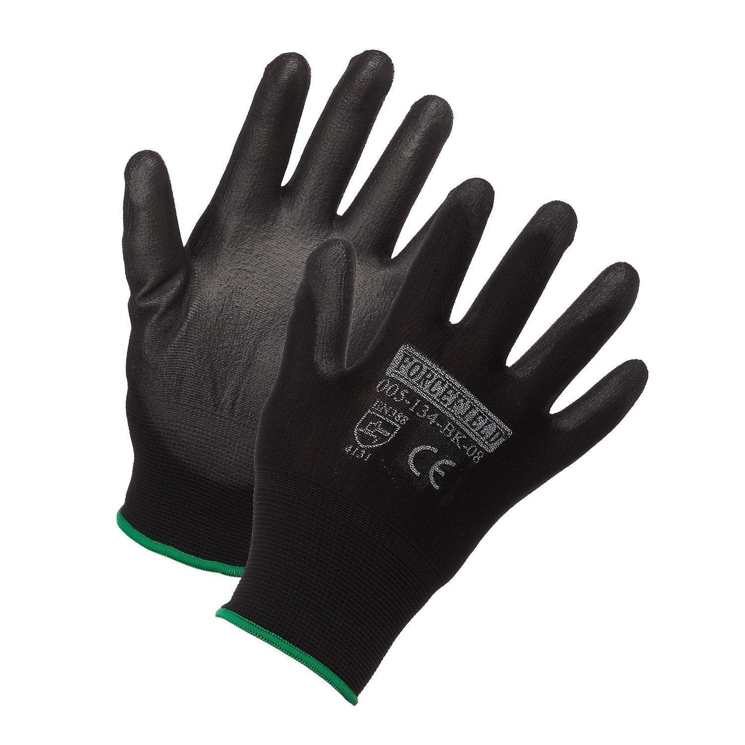 Grey HPPE Cut Resistant Glove, Polyurethane Palm Coated, XS