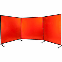 6' x 6' Welding Screen Heavy Duty Frame - Black 13 OZ Vinyl Laminated Polyester Nav Image 5