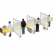 6' x 6' Welding Screen Heavy Duty Frame - Black 13 OZ Vinyl Laminated Polyester Nav Image 7