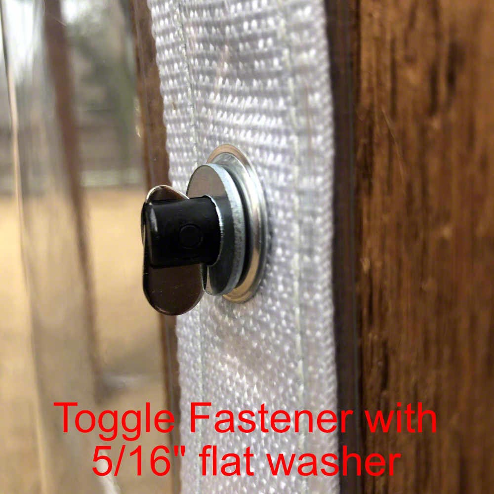 Toggle Tarp Fastener with Flat Washer