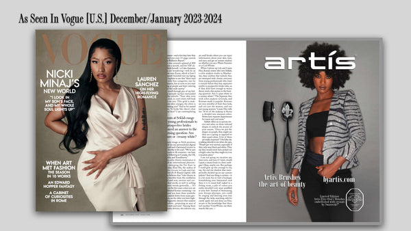 artis mention in Vogue US December 2023 - January 2024 ad
