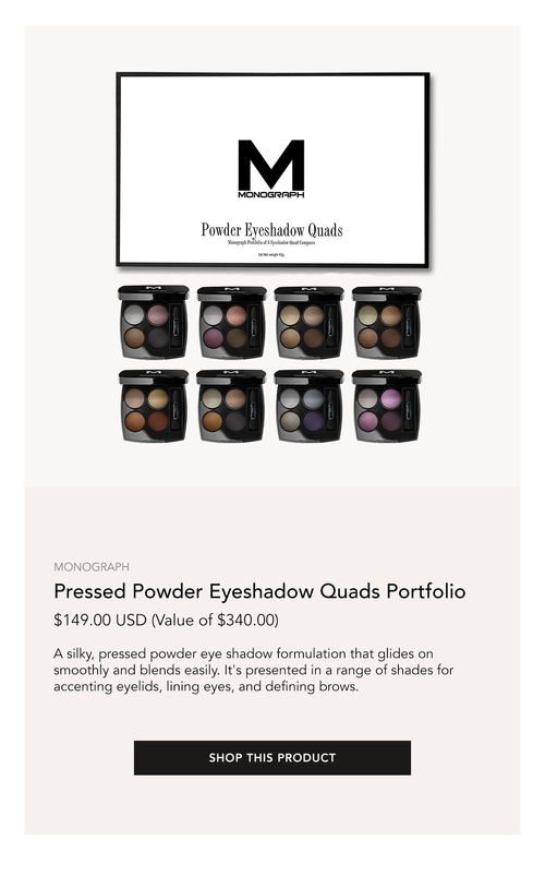 Monograph Powder Eyeshadow Quads Portfolio, Size: Set