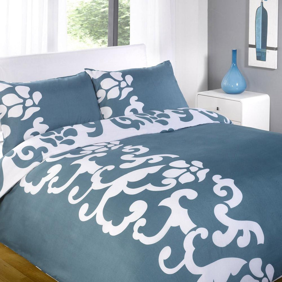 Textiles Duvet Cover Bedding Set Chelsea Teal Single