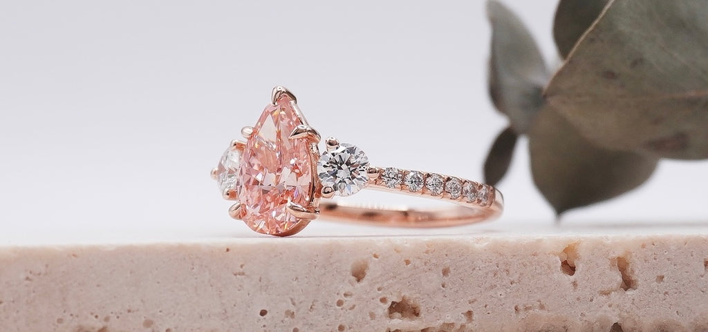 pink diamond engagement ring platinum philippines