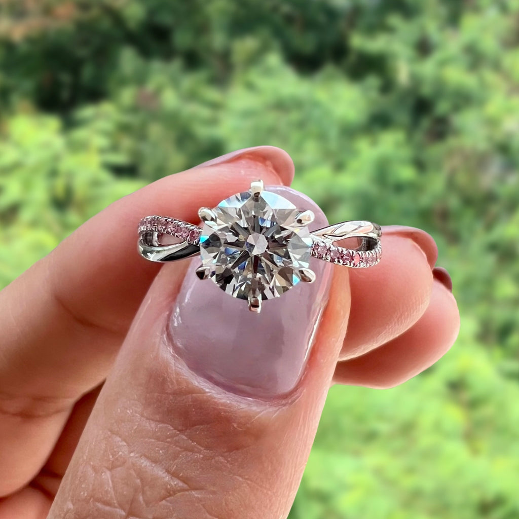 Diamond Accented Petal Ring, Petal